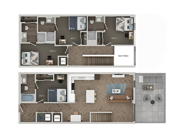 TH D1 Floor plan layout