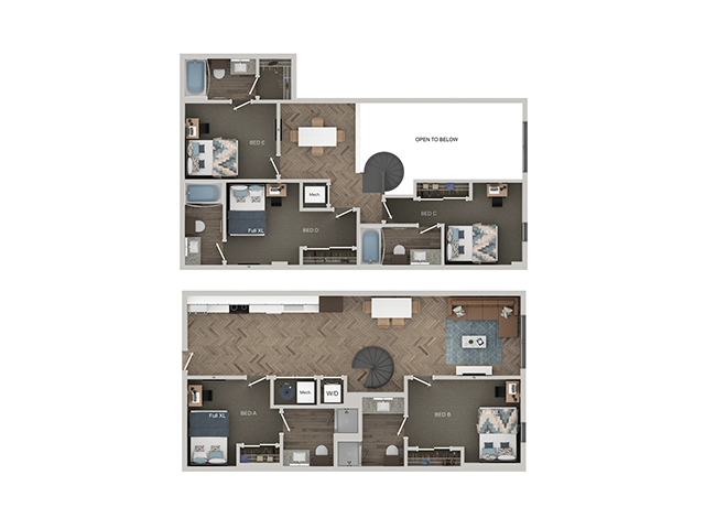 TH E1 Floor plan layout