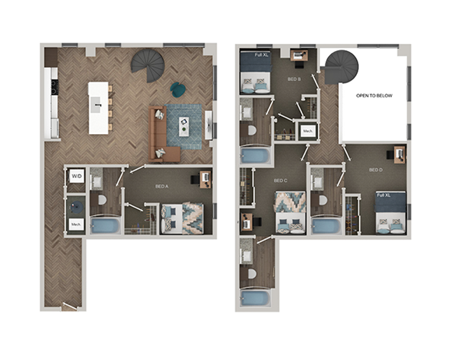 TH D2 floor plan