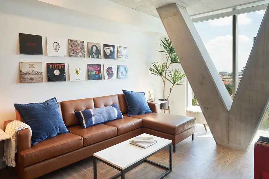 furnished apartment living space