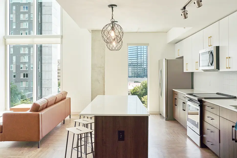 furnished living space