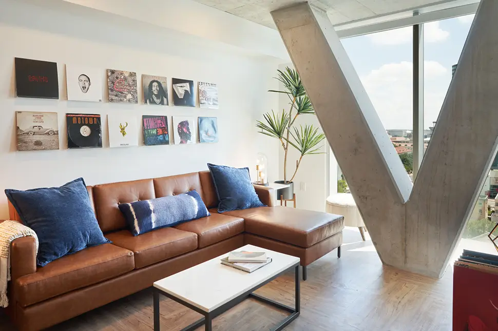 furnished living space