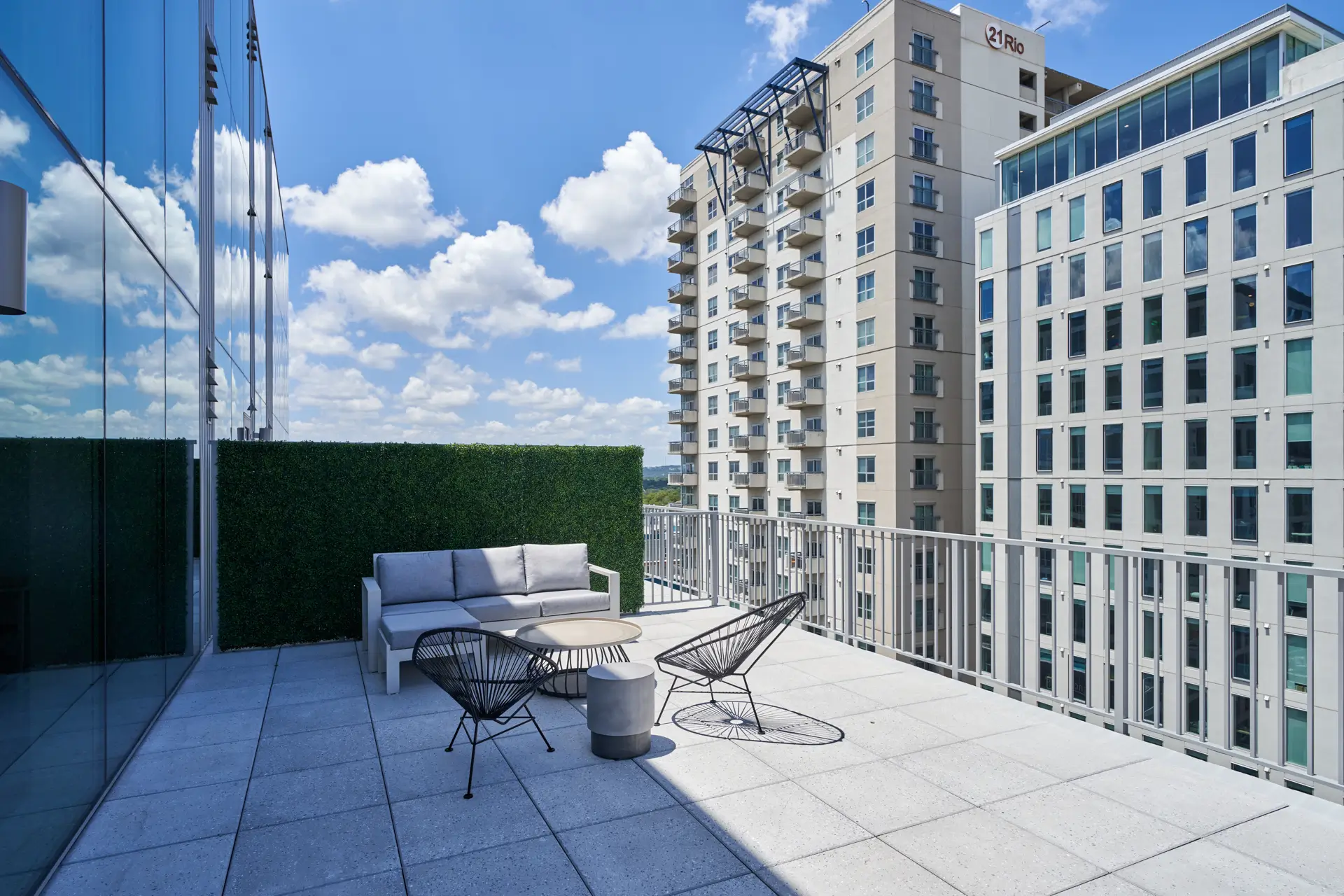 rooftop lounge seating